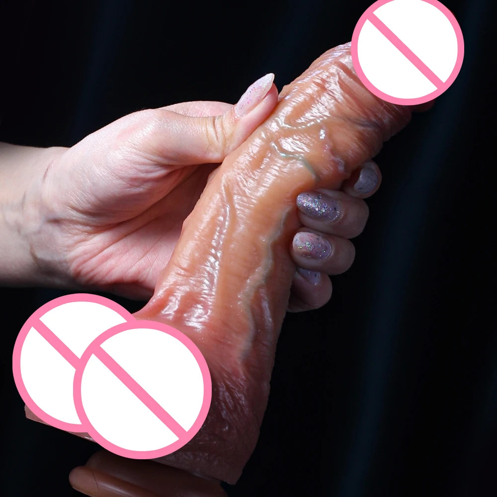 Sliding Foreskin Dildo